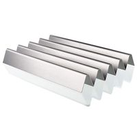 QuliMetal 7537 22.5 Inch Flavor Bars for Weber Spirit 300 Series, Spirit E310, E320, Spirit 700, Genesis Silver Gold Platinum B/C, Weber 900 Grills, Stainless Steel Heat Plates for Weber 7536, 16 GA