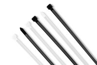 WISLIGHT Nylon Cable Ties 100pcs 12 Inch Assorted Self-Locking Multi-Purpose Nylon Zip Cable Ties Cord Wire Cable Tie Management, Black and White