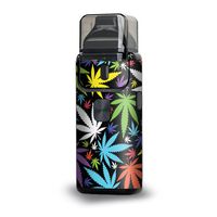 Skin Decal for Aspire Breeze 2 2nd gen Vinyl Wrap/Colorful Weed Leaves Leaf