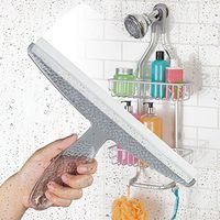 HowPlumb Bathroom Shower Squeegee Clear Acrylic Glass Wall Cleaner