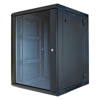 19" Hinged Wall Equipment Rack Enclosure (15 Spaces)