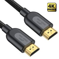 4K HDMI Cable 6ft, TeckNet High Speed HDMI 2.0 Cable, Braided HDMI Cord, 18Gbps, 30AWG, 4K HDR, 3D, 2160P, 1080P, Ethernet, Audio Return (ARC), Compatible UHD TV, Blu-ray, Play Station, PC, PS3/4