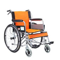DR - Wheelchair - Folding Wheelchair Old People's Wheelbarrow Portable Disabled Multi-Functional Old Age Scooter Size -68x103x90cm (Color : Black)