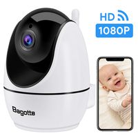 Security Camera, Bagotte 1080P Wireless IP Camera Pan/Tilt/Zoom WiFi Camera Indoor with Motion Detection 2-Way Audio, Remote Viewing, Night Vision