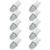 Ecosin® 10pcs White T10 W5W LED Car Wedge Light SideNumber Plate Lamp Bulb DC12V