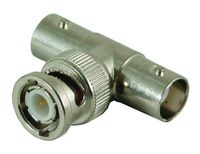 Cal Test Electronics CT2411 In-Series Coaxial Adapter, BNC Tee Female to Male to Female, 50 Ohm (Pack of 10)