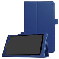 for Amazon Kindle Fire HD 10 Case 2017 Realease 7th Generation - Ultra Lightweight Magnetic Leather Stand Case Cover for Fire HD 10 Tablet (Deep Blue)