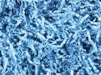 Pack Of 1, Solid Light Blue Crinkle Cut Paper Shred (Spring Fill / Zig Fill) 1/8" wide 10 lb Made In USA