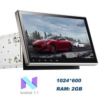 EinCar Upgrade Android 7.1 Double Din Car Stereo 10.1'' 1024600 Touchscreen GPS Car DVD Player 2GB in Dash Navigation Bluetooth Radio Support WiFi/1080P Video/OBD2/Mirrorlink + Dual Camera Input