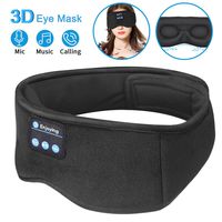 Sleep Headphones Bluetooth Eye Mask,ZesGood 3D Bluetooth 5.0 Wireless Sleep Mask,Washable Adjustable Travel Music Handsfree Sleeping Headset with Built-in HD Speaker and Micro for Side Sleepers