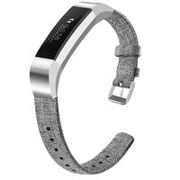 OenFoto Bands Compatible Fitbit Alta HR/Fitbit Alta/Ace, Adjustable Nylon Wristband Replacement Watch Band Strap Accessory Bracelet for Fitbit Alta HR/Fitbit Alta Smart Watch, Light Gray Small
