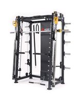 ALTAS Strength AL-3000F Multi Function Smith Machine Black and Yellow 2000IB Workout Light Commercial Fitness Equipment