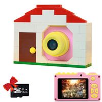 MAGENDARA Kids Camera Digital Cam for Girls Rechargeable Child Video Recorder with 16GB SD Card 12MP HD 1080P 2 Inch Screen for 3-12 Year Old Boys Toddler (Pink)