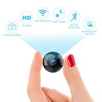 Spy Camera Wireless Hidden Night Vision 1080P HD WiFi Security Video Recorder with Motion Detection, Live View, APP Remote Viewing, Loop Record