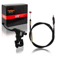 1PZ HB2-X02 7/8'' Handlebar Left Clutch Lever and Clutch Cable with Adjuster for Honda Yamaha Kawasaki 50cc 70cc 90cc 110cc 125cc Dirt Bikes Pit Bike
