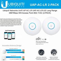 Ubiquiti UAP-AC-LR 2-PACK UniFi AP AC LR Long Range 802.11AC Gigabit PoE