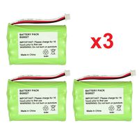 3 Fenzer Rechargeable Cordless Phone Batteries for Uniden BT-930 BT930 Cordless Telephone Battery Replacement Packs