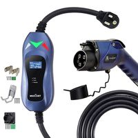 MUSTART Level 2 Portable EV Charger (240 Volt, 25ft Cable, 40 Amp), Electric Vehicle Charger Plug-in EV Charging Station with NEMA 6-50P (Update Version)