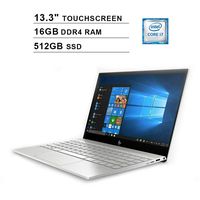 2020 HP Envy Newest 13.3 Inch FHD 1080P Touchscreen Laptop, 8th Gen Intel Quad Core i7-8565U up to 4.6GHz, NVIDIA GeForce MX250 2GB, 16GB DDR4 RAM, 512GB SSD, WiFi, Bluetooth, Windows 10