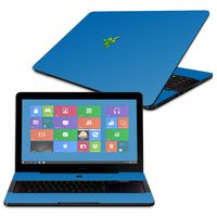 MightySkins Skin Compatible with Razer Blade Pro 17" - Solid Blue | Protective, Durable, and Unique Vinyl Decal wrap Cover | Easy to Apply, Remove, and Change Styles | Made in The USA