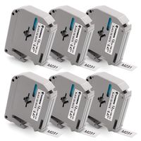 Replace Brother M-K231 MK231 M231 Ptouch M Tape 12mm 0.47" Black on White Label Tape, 1/2 Inch x 26.2 Feet, for Brother Ptouch PTM95 PT-70 PT-85 PT-80 PT-45M, by COLORWING