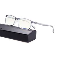 Merstoclo Blue Light Blocking Computer Glasses, Anti Eye Strain and Help Sleep Better, Unisex Design, Suitable for Men, Women, Student. (Translucent Gray)