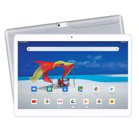 【2019 Upgraded 】 Yuntab K107 10.1 Inch Quad Core CPU MT6580 Cortex A7 Android 5.1,Unlocked Smartphone Phablet Tablet PC,1G+16G,HD 800x1280,Dual Camera,IPS,WiFi,GPS,Support 3G Dual SIM Card(Silver)