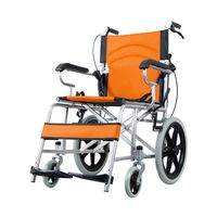 QIDI Wheelchair Folding Soft Seat Disabled People Means Of Transport Trolley (Color : T-2)