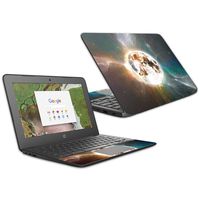 MightySkins Skin Compatible With HP Chromebook 11 G6 11.6" (2018) - Moon Explosion | Protective, Durable, and Unique Vinyl Decal wrap cover | Easy To Apply, Remove | Made in the USA