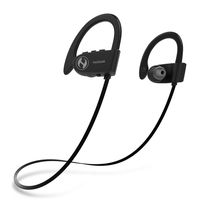 HUSSAR Next Generation Bluetooth Wireless Headphones, Best Sports Earbuds with Mic, IPX7 Waterproof, HD Sound with Bass, Noise Cancelling, Secure Fit, 10-12 Hours Playtime (Magicbuds2 Pro)