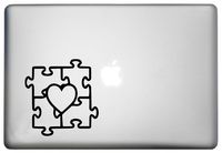 Autism Awareness Sticker MacBook Pro Vinyl Decal is a Autism Heart Puzzle Piece Sticker Cut Decal for Cars, laptops and etc. Laptop Sizes 11, 12, 13 and 15 inch. Many Colors-Black