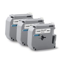 Compatible Brother P-Touch M-131 M Tape M-K 131 Black on Clear Label Tape for Brother PT-65 PT-90 PT-M95 PT-70BM PT-45 Label Maker Tape 12mm 0.47 Inch x 26.2 ft 8m, 3-Pack