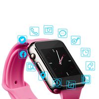 Junwei Smart Watch Color Touch Screen Bluetooth Smart Watch Sports Smart Watch TF/SIM Card Slot Smart Watch Multi Function Smart Watch Compatible with Samsung Android iPhone iOS Kids Women Men