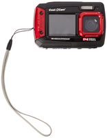 iON Cool-iCam Tough Waterproof Shockproof Digital Selfie Camera with Dual LCD Display - (Red)