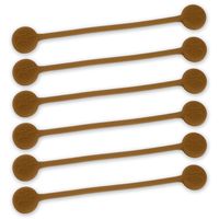 TwistieMag Strong Magnetic Twist Ties - The Death by Chocolate Collection - Brown 6 Pack - Super Powerful Unique Solution for Cable Management, Hanging & Holding Stuff, Fidget Toy, Or Just for Fun!