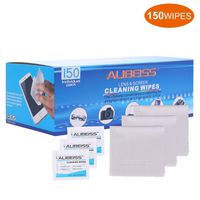 ALIBEISS Pre-Moistened Lens Wipes Screen Wipes for Glasses, Camera, iPad, Tablets, Smartphone, Screens and Other Delicate Surfaces,Pack of 150...
