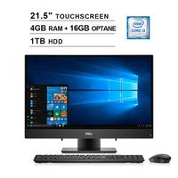Dell 2020 Inspiron 22 3000 i3277 21.5 Inch FHD Touchscreen All-in-One Desktop (Intel Core i3-7130U 2.70 GHz, 16GB DDR4 RAM + 16GB Optane RAM, 1TB HDD, Bluetooth, HDMI, Windows 10, Black) (Renewed)