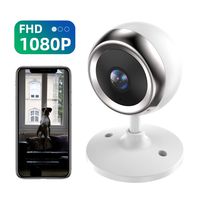 1080P Nanny Cams Wireless with Cell Phone App,180° Panoramic IP Security Camera with Two-Way Audio,Free App,TF Card/Cloud Storage, Indoor Home Surveillance Camera for Elder/Baby/Pet Monitor