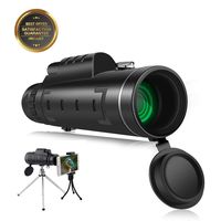 Monocular Telescope, 16x52 High Power Telescope,Dual Focus Monocular Scopes- Waterproof, Low Light Night Vision, BAK4 Prism Lens with Clip&Tripod for Outdoor Bird Watching Hunting Hiking (1250)