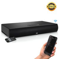 Pyle TV Soundbar Soundbase Bluetooth  - Upgraded 2018 Wireless Surround Sound System for TV's With Built-in Subwoofer, Remote Control, AUX RCA Optical Digital Inputs for TV PC - PSBV600BT