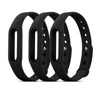 DDJOY Replacement Wristband Case Compatible with Pokemon Go Go-tcha, Medium Size (Black, 3-Pack)