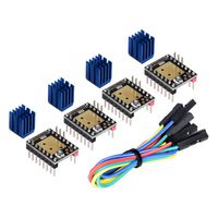 Kingprint TMC2208 V3.0 UART Stepper Damper with Heat Sink Driver, Replacement Damper for A4988 DRV8825 for 3D Printer (4 Pieces)