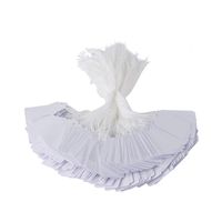 Brothersbox 1000 Pieces Matte White Tags with String Marking Strung Tags writable Tags Display Label for Product Jewelry Clothing Tags, 1.75 x 1.093 inches, Pack of 1000 Pieces