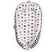 LOAOL Baby Portable Lounger Snuggle Infant Nest Bassinet Reversible Co Sleeping Cribs Newborn Bumper (BY-2051)