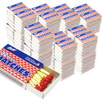 500 Boxes - Matches 32 Count Per Box Strike On Box Kitchen Camping Fire Wholesale Lot Bulk