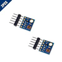 KOOBOOK 2Pcs GY-8511 UV Sensor Module ML8511 UVB UV Rays Sensor Breakout UV Light Sensor Analog Output for Arduino