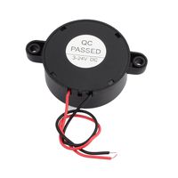 uxcell DC 3-24V 12V Active Electronic Buzzer Beep Alarm Continuous Sound Black