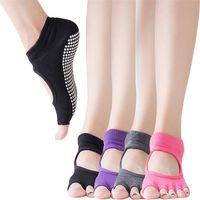 4 Pairs Meweri Toeless Yoga Socks Barre Socks Half Toe Pilates Socks for Women Girl for Barre, Ballet, Dance, Barefoot Workout