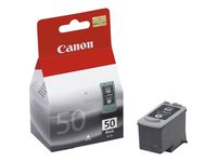 Canon PG-50 0616B002AA Fax-JX200 JX210 Pixma MP150 MP160 MP180 MP450 MP460 MX300 MX310 MX318 PIXUS iP2500 Ink Cartridge (Black) in Retail Packaging