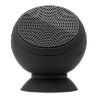 Speaqua Sound Company - Barnacle Vibe Series - Fully Waterproof Bluetooth Speaker with Built in Storage - Manta Ray Black Colorway